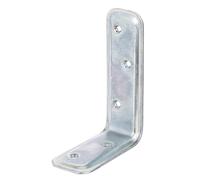 Alberts 340308 Equerre de Support | gaufrée | Zinguée bichromatée| 80 x 120 x 40 mm | Set de 20 pièces, Gris