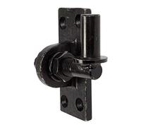 Alberts 340766 Gond à visser | réglable de 20 mm | galvanisé, en noir | cote axe Ø16 mm | platine 105 x 45 mm