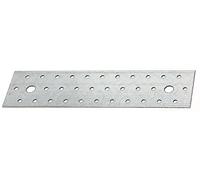 Alberts 342043 Plaque perforée | galvanisé sendzimir | 240 x 60 x 2 mm