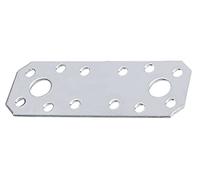 Alberts 342388 Raccord plat | Acier inoxydable | 96 x 35 x 2,0 mm