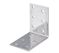 Alberts 342470 Equerre de plaque perforée | Acier inoxydable | 60 x 60 x 40 mm
