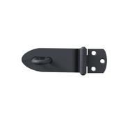 Alberts 348328 Moraillon de sécurité Ovado | galvanisé, plastifié, en gris graphite | taille 100 x 38 mm