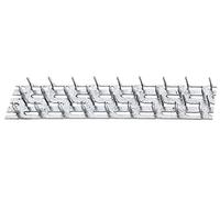 Alberts 350178 PLaqué Galvanisée sendzimir | à enfoncer | 127 x 38 mm | Longueur de Clou 8 mm Connecteur en Bois, Gris