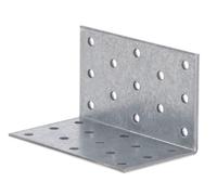 Alberts 353094 Equerre de plaque perforée | galvanisé sendzimir | 60 x 60 x 100 mm |