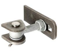 Alberts 411152 Penture de portail | pour ouverture à 180° | modèle long | vis et écrous galvanisés à chaud, boulons et goupilles fendues en acier inoxydable | filetage M24