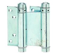 Alberts 411671 Paumelle de porte va-et-vient | galvanisée, en bleu | hauteur 100 mm