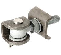 Alberts 412197 Penture de portail | pour ouverture à 180° | vis et écrous galvanisés à chaud, boulons et goupilles fendues en acier inoxydable | filetage M24