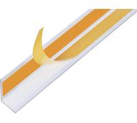 Alberts 423971 Cornière, autocollante, aluminium, blanc, 1000 x 20 x 20 mm, jeu de 4 pièces