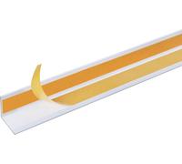 Alberts 423995 Cornière, autocollante, aluminium, blanc, 1000 x 30 x 30 mm, jeu de 2 pièces