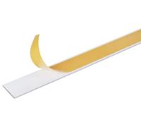 Alberts 424022 Barre plate, autocollante, aluminium, blanc, 1000 x 20 x 2 mm, lot de 5