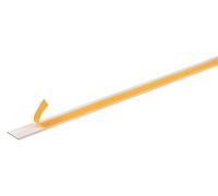 Alberts 424053 Barre plate, autocollante, aluminium, anodisé couleur argent, 1000 x 30 x 2 mm, lot de 4