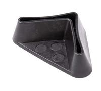 Alberts 434731 Pied d'étagère pour système de profilés Conceptor® Polyéthylène, noir 25 x 25 x 9 mm Set de 4 pièces