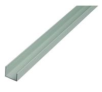 Alberts 475192 Profilé en U, aluminium, anodisé couleur argent, 1000 x 22 x 20 x 15 mm