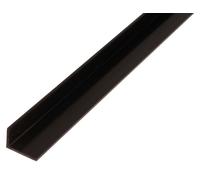 Alberts 479046 Cornière, plastique, noir, 1000 x 25 x 20 mm