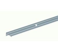 Alberts 490324 Profilé de protection pour nez de marche | percé | aluminium, couleur acier inoxydable, anodisé | 1000 x 24,5 x 20 mm