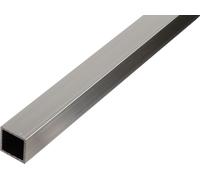 Alberts 497484 Tube carré, aluminium, naturel, 1000 x 40 x 40 mm, set de 2