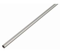 Alberts 497729 Tube rond, aluminium, anodisé couleur argent, 1000 x 30 x 2 mm, jeu de 2 pièces