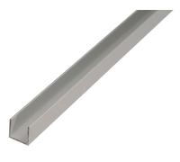 Alberts 497750 Profilé en U, aluminium, anodisé couleur argent, 1000 x 20 x 8 mm, 7 pièces