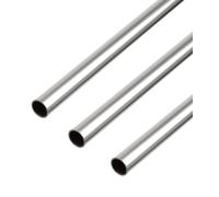 Alberts 497835 Lot de 3 tubes ronds en aluminium naturel 1000 x 25 x 1,5 mm