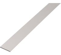 Alberts 497910 Barre plate, aluminium, anodisé couleur argent, 1000 x 40 x 3 mm, jeu de 3 pièces