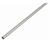 Alberts 498047 Tube rond, aluminium, anodisé couleur argent, 1000 x 6 x 1 mm, set de 20 pièces