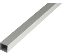 Alberts 498115 Tube carré, aluminium, anodisé couleur argent, 1000 x 20 x 20 mm, jeu de 3 pièces
