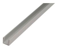Alberts 498351 Profilé en U, aluminium, anodisé couleur argent, 1000 x 20 x 10 mm, 6 pièces
