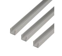 Alberts 498368 Profilé en U en aluminium anodisé argenté 1000 x 18 x 20 mm