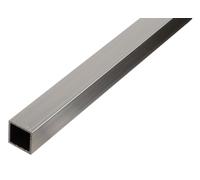 Alberts 498450 Tube carré, aluminium, naturel, 1000 x 10 x 10 mm, set de 8