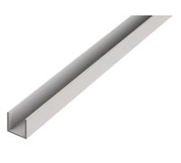 Alberts 498528 Profil en U, aluminium, naturel, 1000 x 8 x 8 mm, set de 11