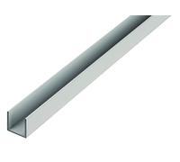 Alberts 498535 Profil en U, aluminium, naturel, 1000 x 10 x 10 mm, set de 9