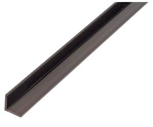Alberts 498689 Cornière, plastique, noir, 1000 x 25 x 25 mm, set de 12 pièces