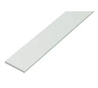 Alberts 498771 Barre plate, plastique, blanc, 1000 x 20 x 2 mm, 20 pièces