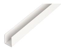 Alberts 498924 Profilé en U, plastique, blanc, 1000 x 10 x 10 mm, set de 13 pièces