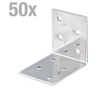 Alberts 50 x raccords d'angle 50x50x40 mm raccord métallique stable pour la construction en bois