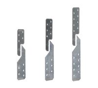 Alberts 50x ancrage de pannes chevron, universel, galvanisé, 33x33x170 mm, 33x33x210 mm ou 33x33x250 mm