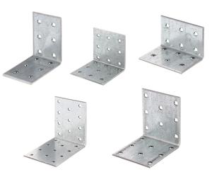Alberts 50x équerres pour plaques perforées, galvanisées, différentes tailles