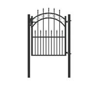 Alberts 510107 Porte simple Bordeaux avec accessoires | Différentes largeurs et hauteurs | Anthracite | Largeur 100 cm | Hauteur 122,5 cm