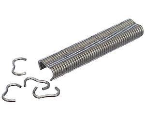 Alberts 531188 Crochet en Fil d'acier | galvanisé | Largeur 22 mm | kit de 800