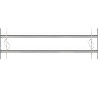 Alberts 563608 Grille de fenêtre Secorino Style, extensible pour fenêtres à l'extérieur, grille anti-effraction, galvanisé bleu, 300 x 1000-1500 mm