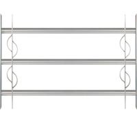 Alberts 563622 Grille de fenêtre Secorino Style, Extensible pour fenêtre extérieure, Grille anti-effraction, Galvanisé bleu, 450 x 700-1050 mm