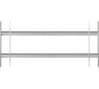 Alberts 563684 Grille de fenêtre Secorino Basic, extensible pour fenêtres à l'extérieur, grille anti-effraction, galvanisé bleu, 300 x 700-1050 mm