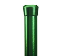 Alberts 611828 Piquet de clôture pour grillage décoratif Deco et treillis décoratif Rondo | phosphaté au zinc, plastifié, en vert | longueur 1200 mm | poteau Ø 28 mm
