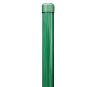 Alberts 612788 Poteau de clôture pour Fix-Clip pro | pour la fixation avec douilles à enfoncer dans le sol | phosphaté zinc, plastifié vert | longueur 1500 mm | Ø des colliers 34 mm
