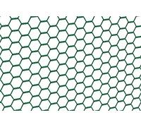 Alberts 614188 Treillis hexagonal | différentes longueurs et hauteurs - en option dans différentes couleurs | en vert | mailles 13 x 13 mm | hauteur 50 cm | longueur 10 m