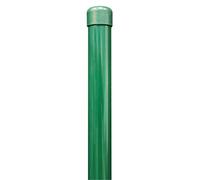 Alberts 617486 Poteau de clôture pour Fix-Clip pro | pour la fixation avec douilles à enfoncer dans le sol | phosphaté zinc, plastifié vert | longueur 1225 mm | Ø des colliers 34 mm