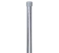Alberts 617561 Poteau de clôture pour Fix-Clip pro | pour la fixation avec douilles à enfoncer dans le sol | galvanisé à chaud | longueur 1500 mm | Ø des colliers 34 mm