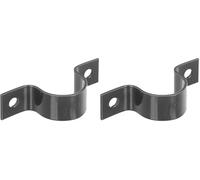 Alberts 655549 Collier | à visser | anthracite métallisé plastifié | pour poteau Ø38 mm (Lot de 2)