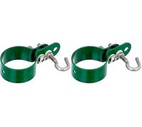 Alberts 655624 Collier pour barres de précontrainte maillage | galvanisé, plastifié, vert | Ø du collier 48 mm (Lot de 2)