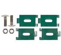 Alberts 673284 Raccord d'angle, pour treillis, vert plastifié RAL 6005, M8 x 30 mm, set de 2 pièces